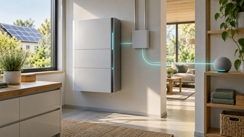 Lokaler Anker-SOLIX-Heimspeicher mit Homey im modernen Smart Home