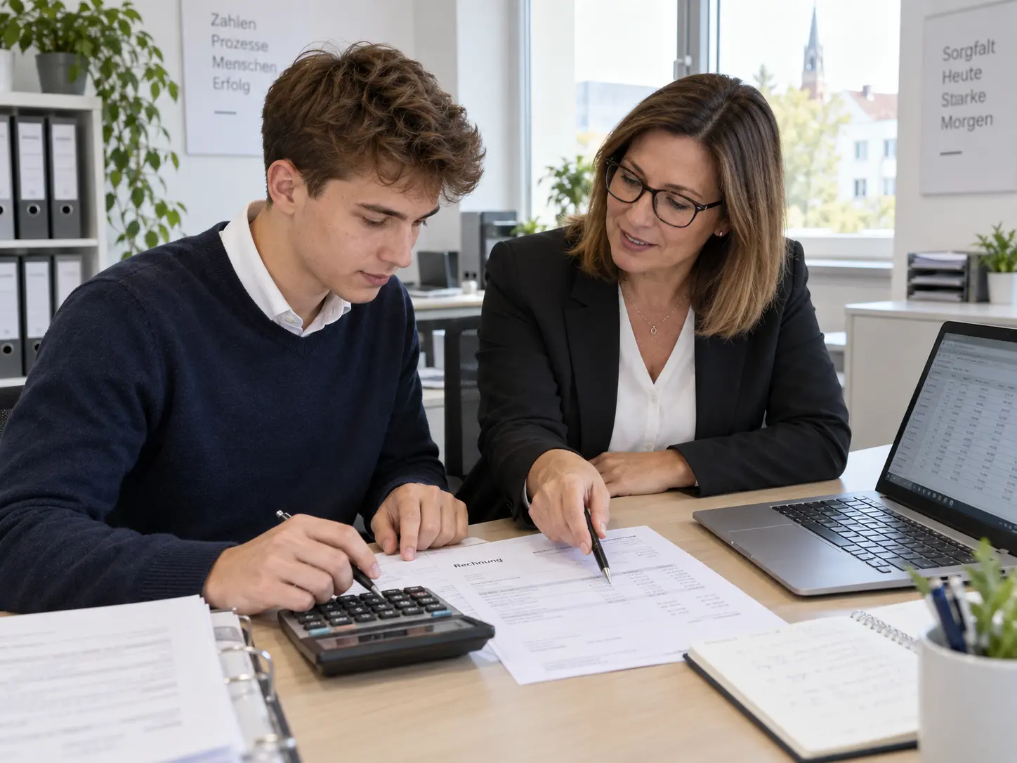 Ausbildung im Büro: Zahlen & Rechnungen