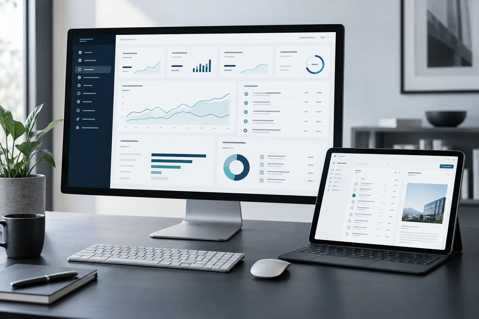 Interne & externe Portale – schematische Softwareansicht