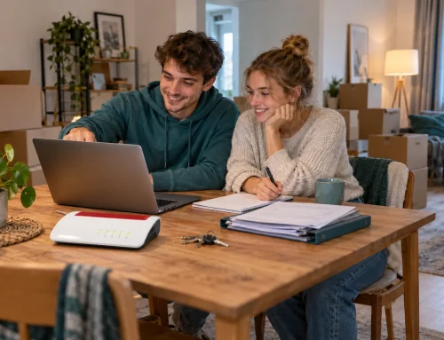 Erste Wohnung: Internet und Strom